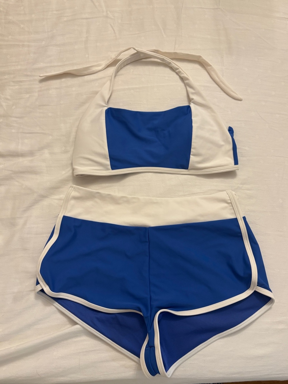Old Navy White and Blue Bikini